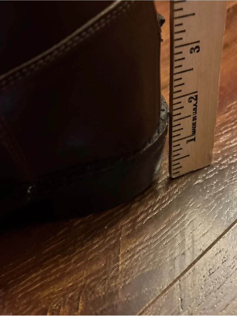 Brown Genuine Leather Riding Boots Knee High Equestrian Front Zip
